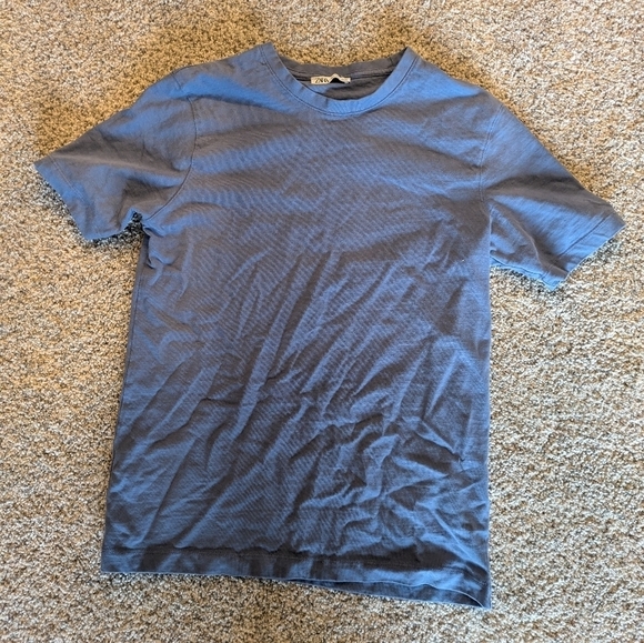 Zara Mens Cotton Slim Fit Tshirt - Picture 1 of 5